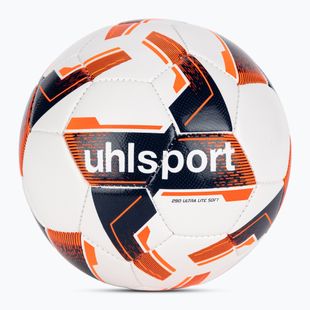 М'яч футбольний uhlsport Lite Soft 290 white/navy/fluo orange розмір 3