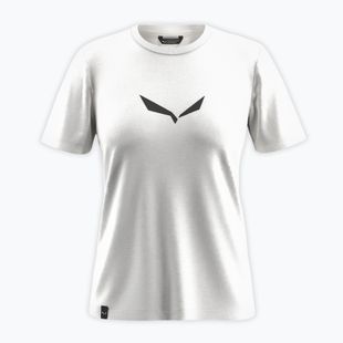Футболка жіноча Salewa Solid Dry white new logo