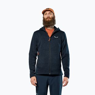 Кофта трекінгова чоловіча Salewa Puez Rocca Polarlite Hood navy blazer