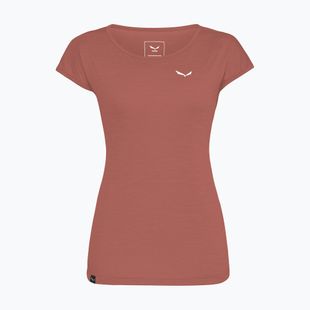 Жіноча трекінгова сорочка Salewa Puez Melange Сухий етруський червоний меланж