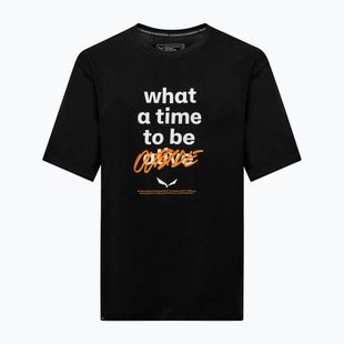 Чоловіча футболка Salewa Eagle Outside Loose чорного кольору