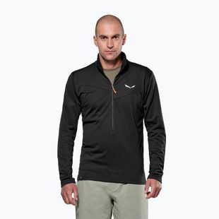 Кофта трекінгова чоловіча Salewa Puez Cammio Polarlite Half Zip Black Out