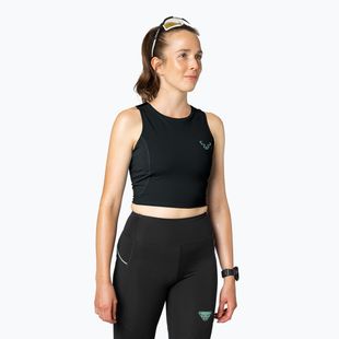 Футболка для бігу жіноча DYNAFIT Trail Crop Top black out