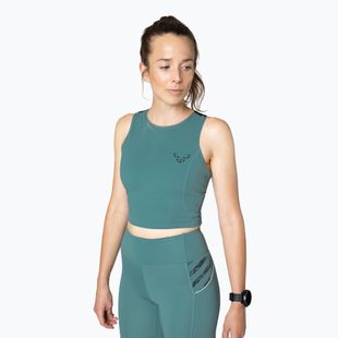 Футболка для бігу жіноча DYNAFIT Trail Crop Top atlantic