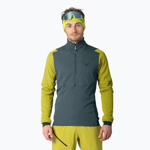 Кофта гірська чоловіча DYNAFIT Blacklight Thermal 1/2 Zip golden lime
