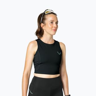 Футболка для бігу жіноча DYNAFIT Trail Crop Top black