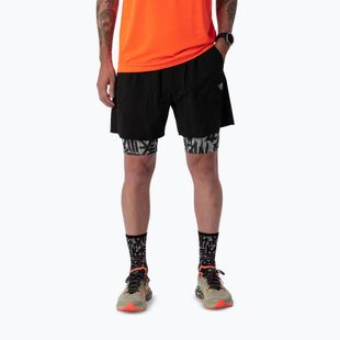 Шорти для бігу чоловічі DYNAFIT Trail 2IN1 black out overcast