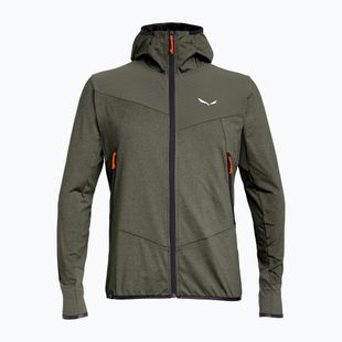 Кофта трекінгова чоловіча Salewa Agner Hybrid PL/DST FZ Hoody faded green melange/0910