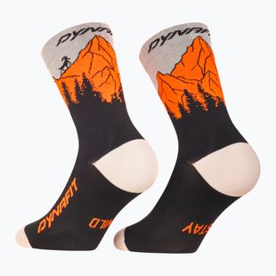 Шкарпетки DYNAFIT Traverse Crew black out ultra orange/4220