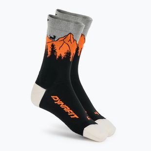 Шкарпетки DYNAFIT Traverse Crew black out ultra orange/4220