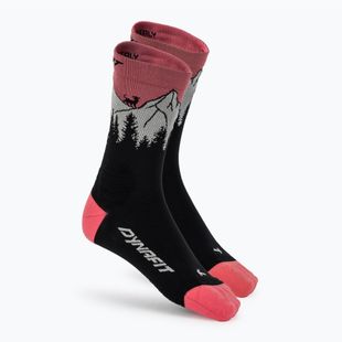 Шкарпетки DYNAFIT Traverse Crew black out ultra coral/6a10