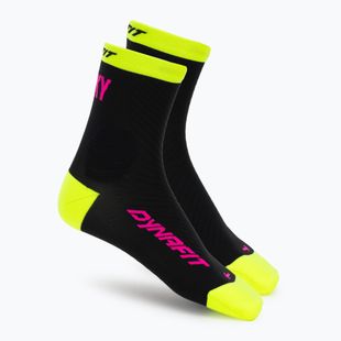 Шкарпетки DYNAFIT Trail Mid black out ultra yellow/5A30
