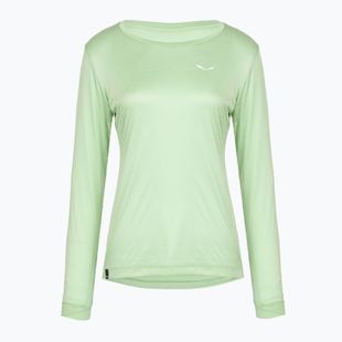 Лонгслів трекінговий жіночий Salewa Puez Melange Dry pastel green melange