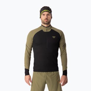 Кофта для бігу чоловіча Dynafit Alpine LS 1/2 Zip Tee military green/0910