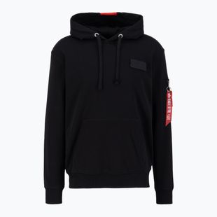 Кофта чоловіча Alpha Industries Red Stripe Hoodie black