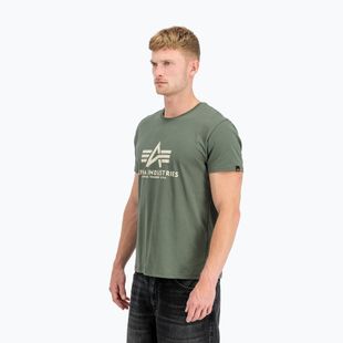Футболка поло чоловіча Alpha Industries Basic vintage green