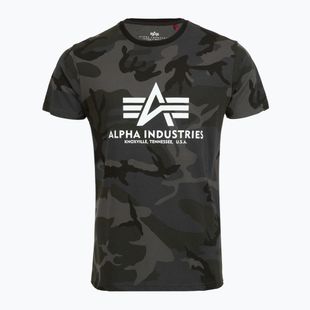 Футболка поло чоловіча Alpha Industries Basic Camo black camo