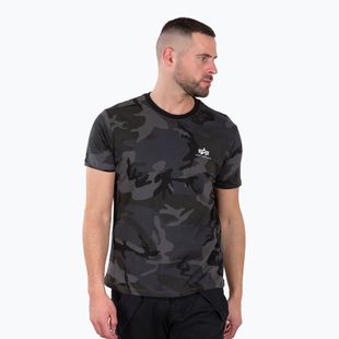 Футболка чоловіча Alpha Industries Basic Small Logo Camo black camo