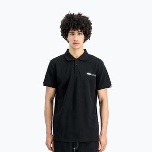 Чоловіча футболка Alpha Industries Basic Polo Small Logo чорна