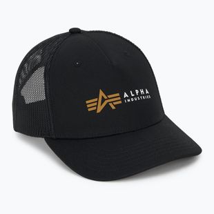 Кепка чоловіча Alpha Industries Label Trucker black