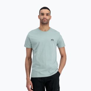 Чоловіча футболка Alpha Industries Basic Small Logo пильно-зелена