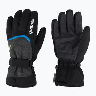 Лижні рукавиці Reusch Primus R-Tex XT black melange/safety yellow/brilliant blue