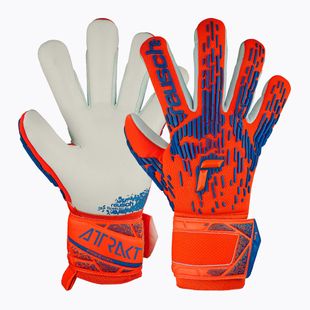 Воротарські рукавиці Reusch Attrakt Freegel Silver hyper orng/elec сині