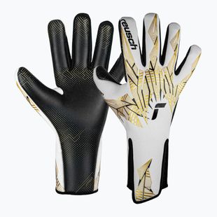Воротарські рукавиці Reusch Pure Contact Gold X GluePrint без лямок білі/золоті/чорні