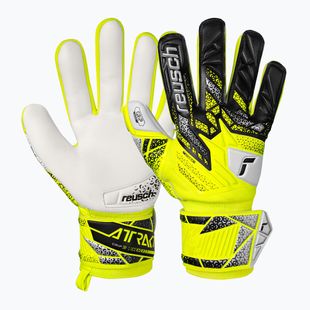 Рукавиці воротарські Reusch Attrakt Grip safety yellow/silver