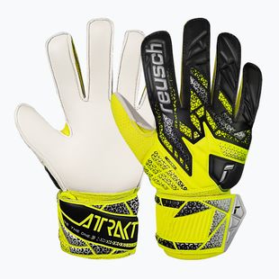 Рукавиці воротарські дитячі Reusch Attrakt Solid Junior safety yellow/silver