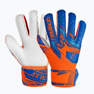 Рукавиці воротарські дитячі Reusch Attrakt Solid Finger Support Junior shocking orange/blue