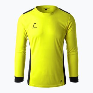 Футболка воротарська чоловіча Reusch Match Лонгслів Padded safety yellow/black