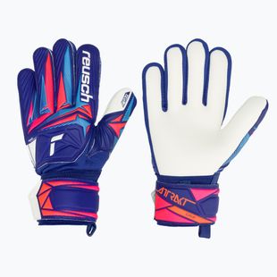 Рукавиці воротарські дитячі Reusch Attrakt Grip Junior sharp blue/white/shocking orange