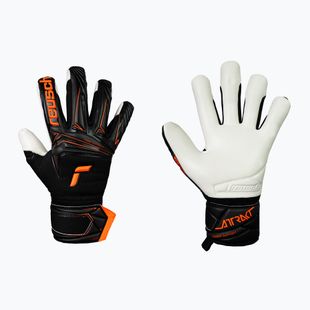 Рукавиці воротарські Reusch Attrakt Advance Finger Support black/shocking orange