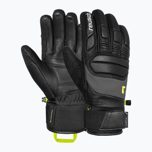 Рукавиці лижні Reusch Profi SL black/dark granite/safety yellow