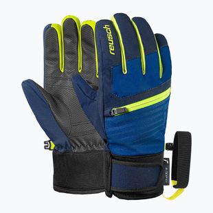 Рукавички лижні дитячі Reusch Leo R-Tex XT black/imperial blue/safety yellow
