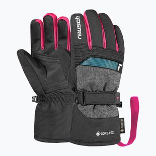 Рукавички лижні дитячі Reusch Rocket GORE-TEX black/black melange/pink glo