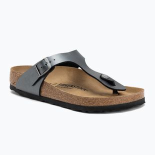 Жіночі шльопанці BIRKENSTOCK Gizeh BF Regular чорний металік