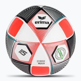 М'яч футбольний ERIMA Hybrid Match silver/fiery-coral розмір 5