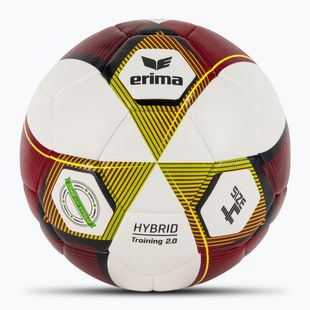 М'яч футбольний ERIMA Hybrid Training 2.0 red/lime розмір 4