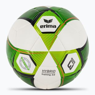М'яч футбольний ERIMA Hybrid Training 2.0 green/lime розмір 3