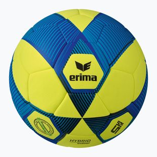 М'яч футбольний ERIMA Hybrid Indoor yellow/new royal blue розмір 4