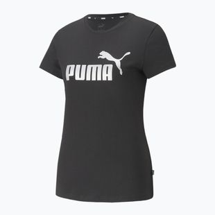 Футболка  жіноча PUMA ESS+ Metallic Logo Tee puma black/silver metallic