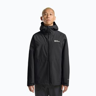 Куртка-дощовик чоловіча Jack Wolfskin Highest Peak 3L black