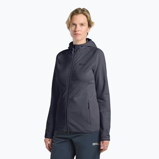 Кофта жіноча Jack Wolfskin Baiselberg Hooded FZ graphite