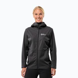 Куртка софтшел жіноча Jack Wolfskin Feldberg Hoody black