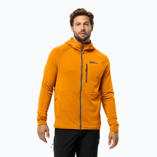 Кофта флісова чоловіча Jack Wolfskin Kolbenberg Hooded Fz safflower