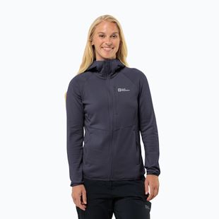 Кофта флісова жіноча Jack Wolfskin Kolbenberg Hooded Fz graphite