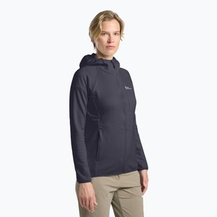 Кофта флісова жіноча Jack Wolfskin Kolbenberg Hooded Full Zip graphite