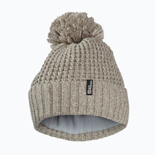 Шапка зимова жіноча Jack Wolfskin Medley Knit Beanie linen